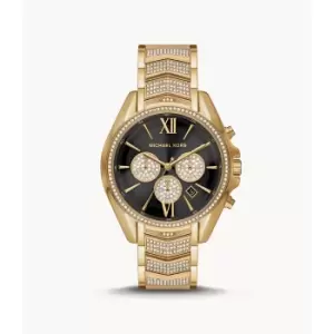 Michael Kors Womens Whitney Chronograph Gold-Tone Stainless Steel Watch - Gold