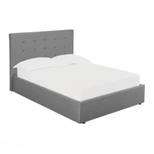 Other Luca Grey Double Bed WOOD, FABRIC