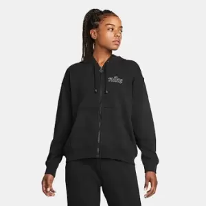 Womens Nike Dri-FIT Get Fit Graphic Full-Zip Training Hoodie