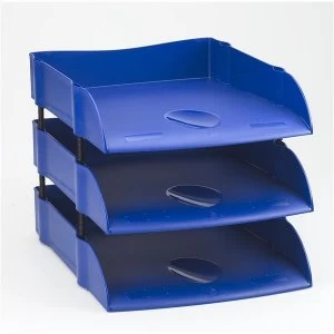 Avery Desktop Range DR100 EcoFriendly Self Stacking Letter Tray Blue