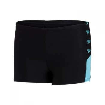 Speedo Splice Aquashort Boys - Black/Light Adr