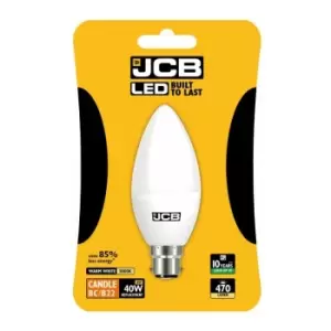 JCB - LED Candle 470lm Opal 6w B22 2700k - S10984