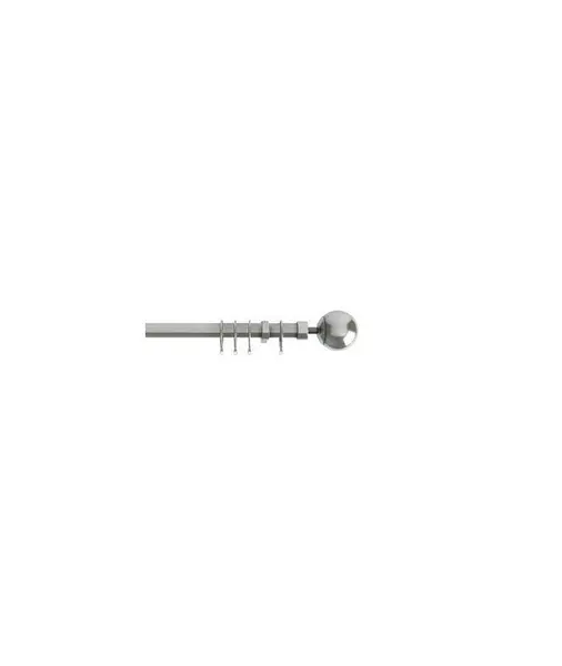 New Edge Blinds Finesse Extendable Curtain Pole Silver