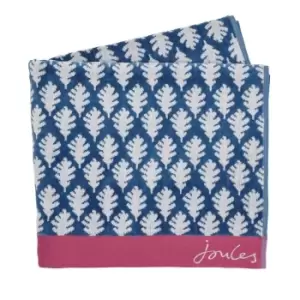 Joules Oak Leaf Cotton Towels - Blue