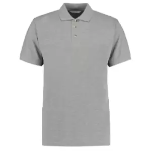 Kustom Kit Workwear Mens Short Sleeve Polo Shirt (S) (Heather Grey)