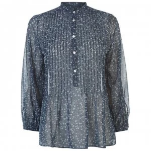 Gant Gant Small Print Shirt Womens - 423 PERSIAN BLU