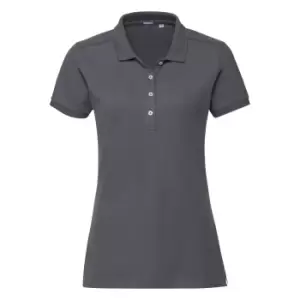 Russell Womens/Ladies Stretch Short Sleeve Polo Shirt (XS) (Convoy Grey)