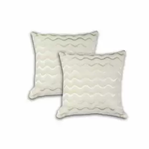 Emma Barclay Cushion Cover Sinead 17 X 17" Cream (Pair)