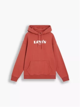 levis Sweatshirt Men Red Cotone - Cotton