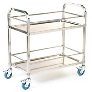 GPC Shelf Trolleys Silver Lifting Capacity Per Shelf: 50kg 445mm x 895mm x 850mm
