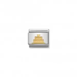 Nomination Composable Classic Symbols 18K Gold Tiered Cake Link 030162/40