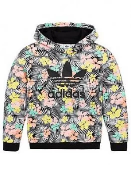 Adidas Originals Childrens Overhead Hoodie - Black