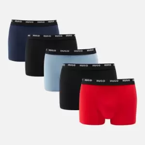 HUGO Bodywear Five-Pack Cotton-Jersey Trunks - S