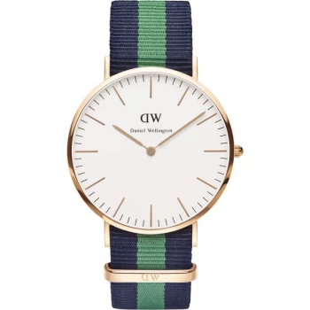 Daniel Wellington White And Two Tone 'Classic 40 Warwick RG White' Watch - DW00100005