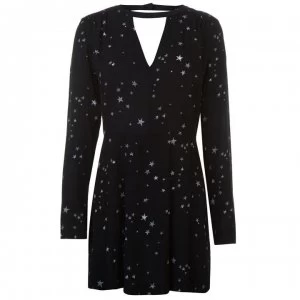 Firetrap Blackseal Woven Dress - Star Print