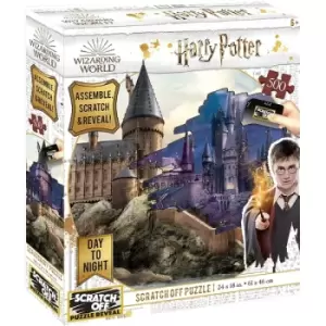 University Games U08568 Harry Potter Hogwarts Day to Night Scratch Off Puzzle