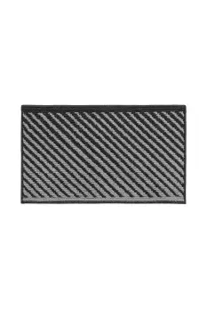 Stellar Machine Washable Latex Backed Doormat, 50x80cm, Black