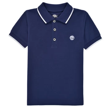 Timberland DRESS boys's Childrens polo shirt in Blue years,5 years