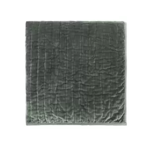 Bedeck of Belfast Rare Earth Alder Quilted Throw, Nettle Green