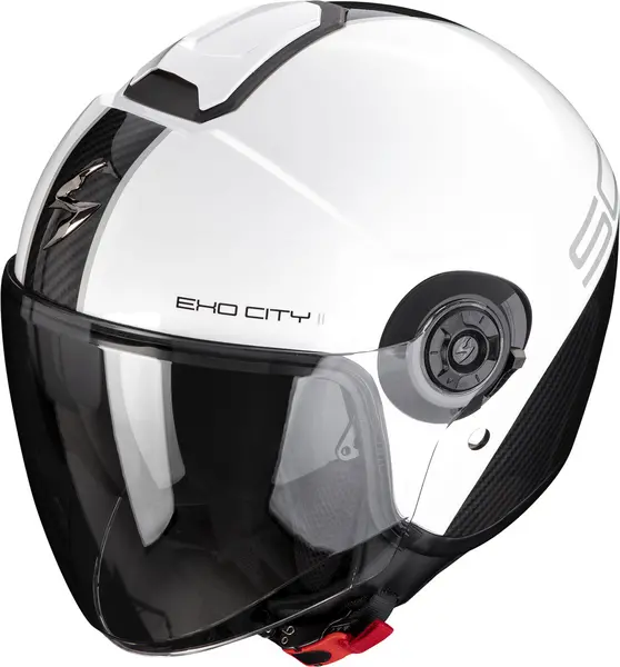 Scorpion Exo-City II Carbo White-Black Jet Helmet 2XL