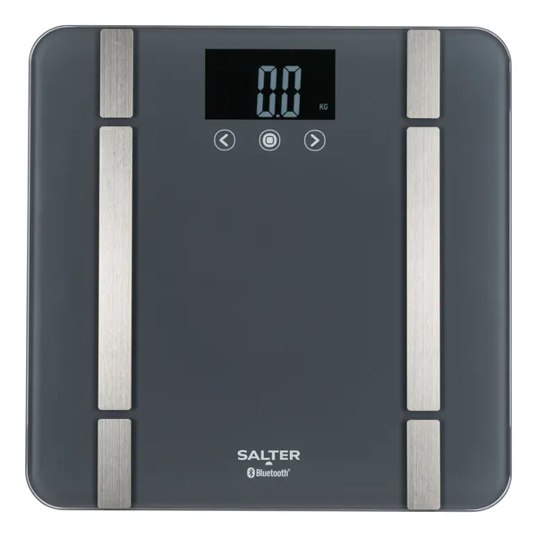 SALTER SA00432GFEU6 Smart Bathroom Scale - Grey, Silver/Grey 5054061484366