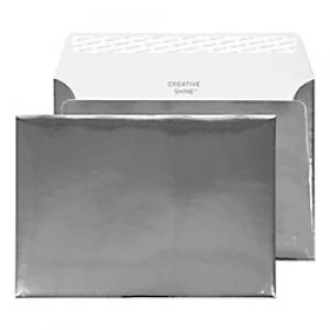 Creative Holographic Coloured Envelopes C5 Peel & Seal 162 x 229mm Plain 140 gsm Chrome Plated Pack of 100