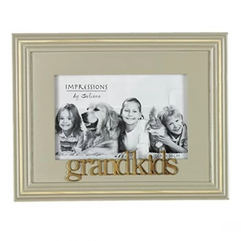 6" x 4" - Celebrations Grey Wooden Photo Frame - Grandkids