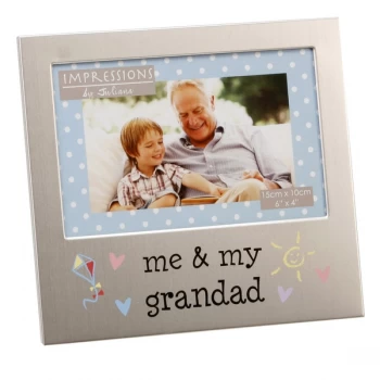 6" x 4" - Aluminium Me & My Grandad Photo Frame