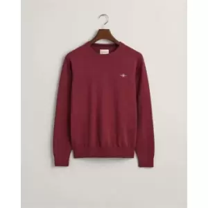 Gant Classic Cotton C-Neck Bordeaux Mela - Red