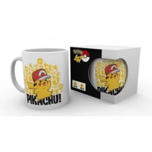 Pokemon Ash Hat Pikachu Mug