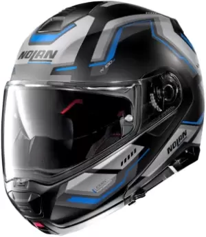 Nolan N100-5 Upwind N-Com Helmet, black-grey-blue Size M black-grey-blue, Size M