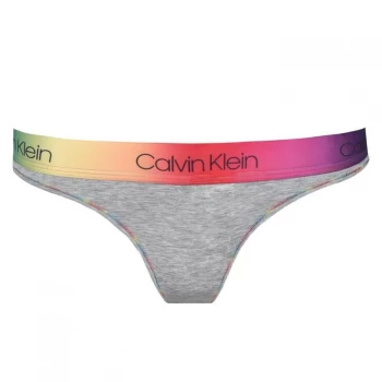 Calvin Klein Pride Thong - Grey Heather