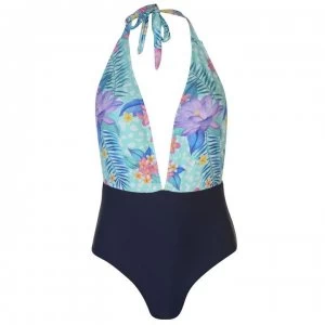 SoulCal Tropical Print Swimsuit Ladies - Tropical