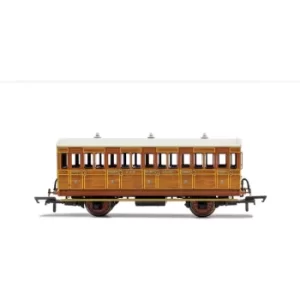 Hornby GNR 4 Wheel Coach 3rd Class 1505 Brown Coach Model