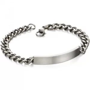 Mens Fred Bennett Stainless Steel ID Bracelet