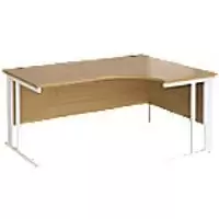 Dams International Right Hand Ergonomic Desk MCM16ERWHO 1,600 x 1,200 x 725 mm