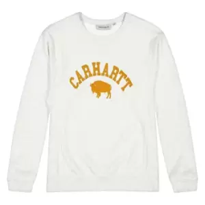 Carhartt Wip Locker Crewneck, Ash Heather ---, Male, Crewnecks, I031408.1ETXX