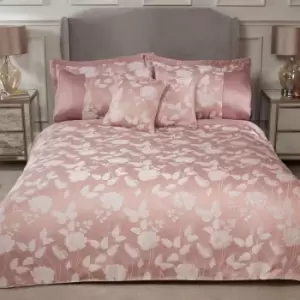 Emma Barclay Butterfly Meadow Duvet Super King Bed, 100% Polyester, Blush Pink