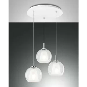 Fabas Luce Bretagna Cluster Pendant Ceiling Light Transparent Glass, E27