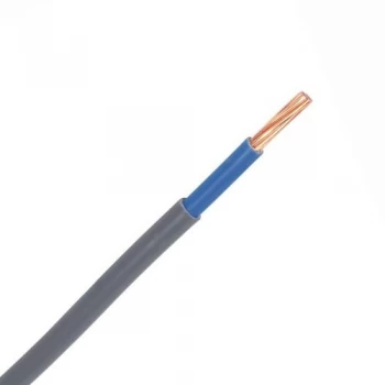 Zexum Grey 35mm 119A Blue Meter Tails 6181Y Round PVC/PVC Harmonised Cable - 1 Meter