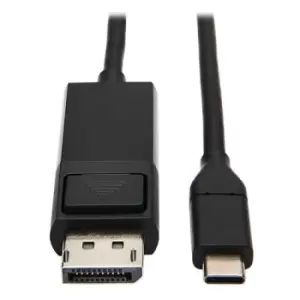 Tripp Lite U444-003-DP-BE USB-C to DisplayPort Adapter Cable (M/M) 4K 60 Hz HDR Locking DP Connector 3 ft. (0.9 m)