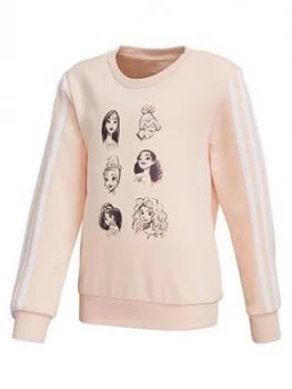 Boys, adidas Girls Disney Crew Neck Top - Pink, Size 9-10 Years