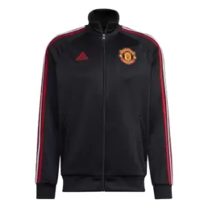 adidas Manchester United 3-Stripes Track Top Mens - Black