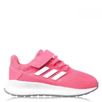 adidas Falcon CF Infant Girls Trainers - Pink/White