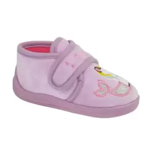 Sleepers Girls Mystique Unicorn Slippers (4 UK Child) (Lilac)