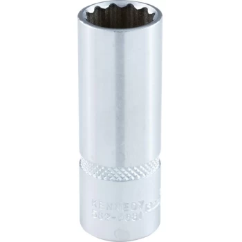 Kennedy-pro - Deep Socket 13MM X 1/4' Square Drive Bi-hexagon Chrome Vanadium (12-