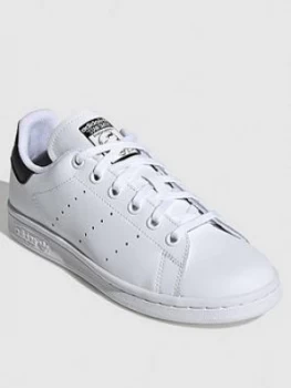 adidas Originals Stan Smith Junior Trainers - White/Black, Size 5.5