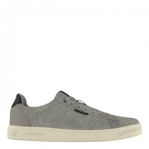 Jack and Jones Wolly Nubuck Trainers - Silver Sconce