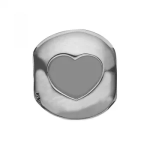 Ladies Christina Sterling Silver Open your Heart Bead Charm