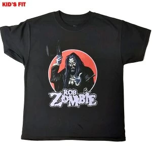 Rob Zombie - Magician Kids 7 - 8 Years T-Shirt - Black